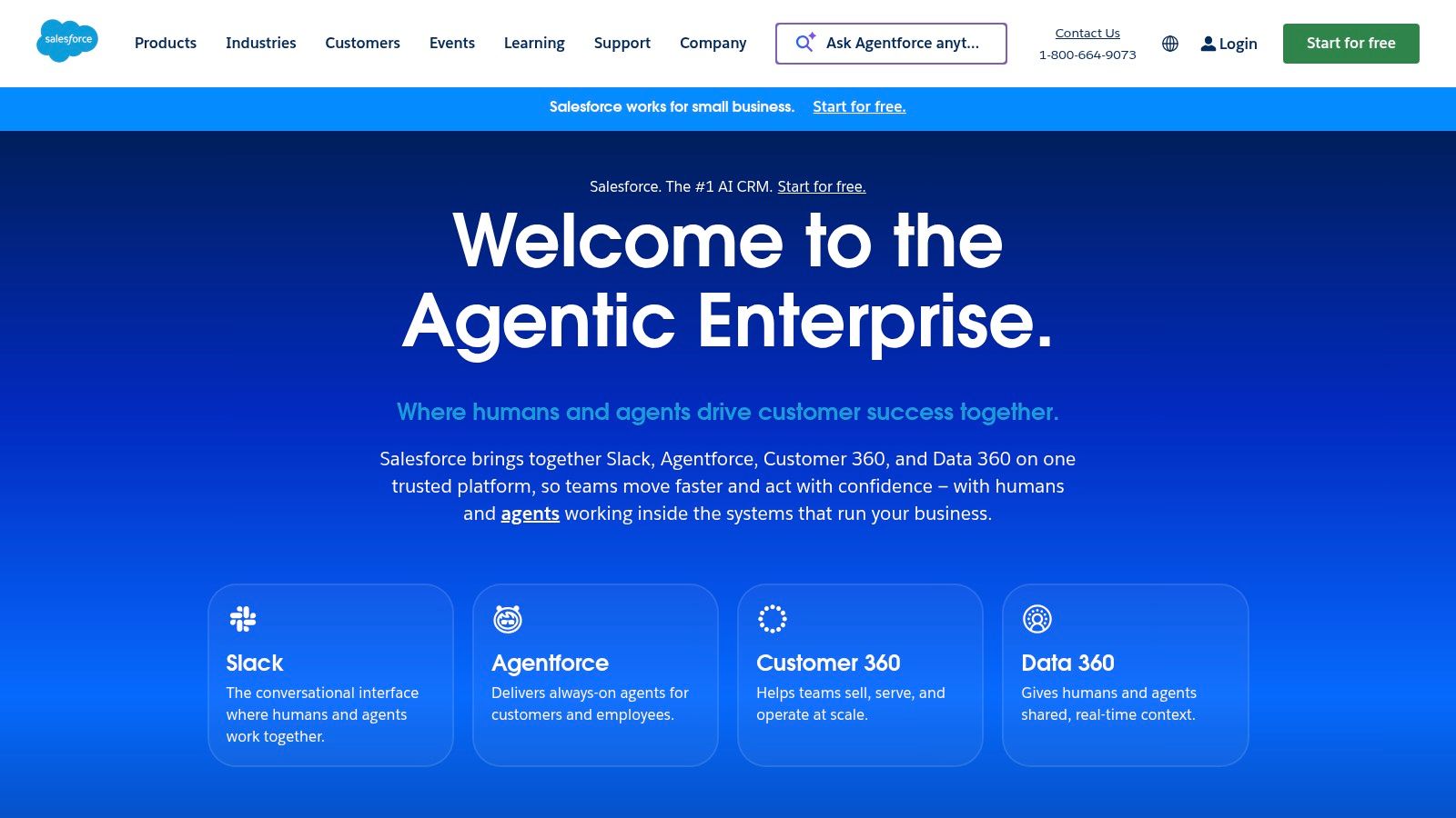 Salesforce — Einstein / Agentforce (AI for CRM)